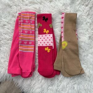 NWOT Colorful Girls Tights Set